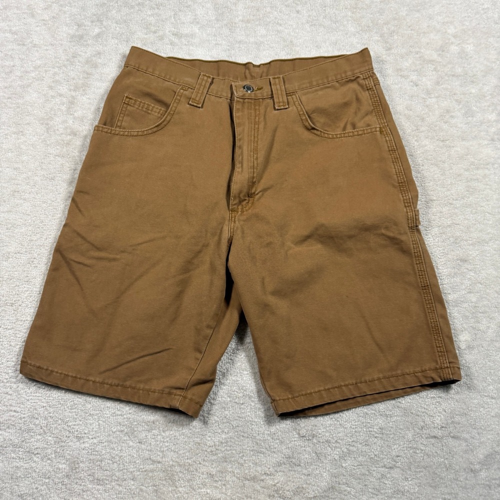 Wrangler Carpenter Shorts Men 32 Brown Authentic‎ Issue 64WC2AO Utility Canvas